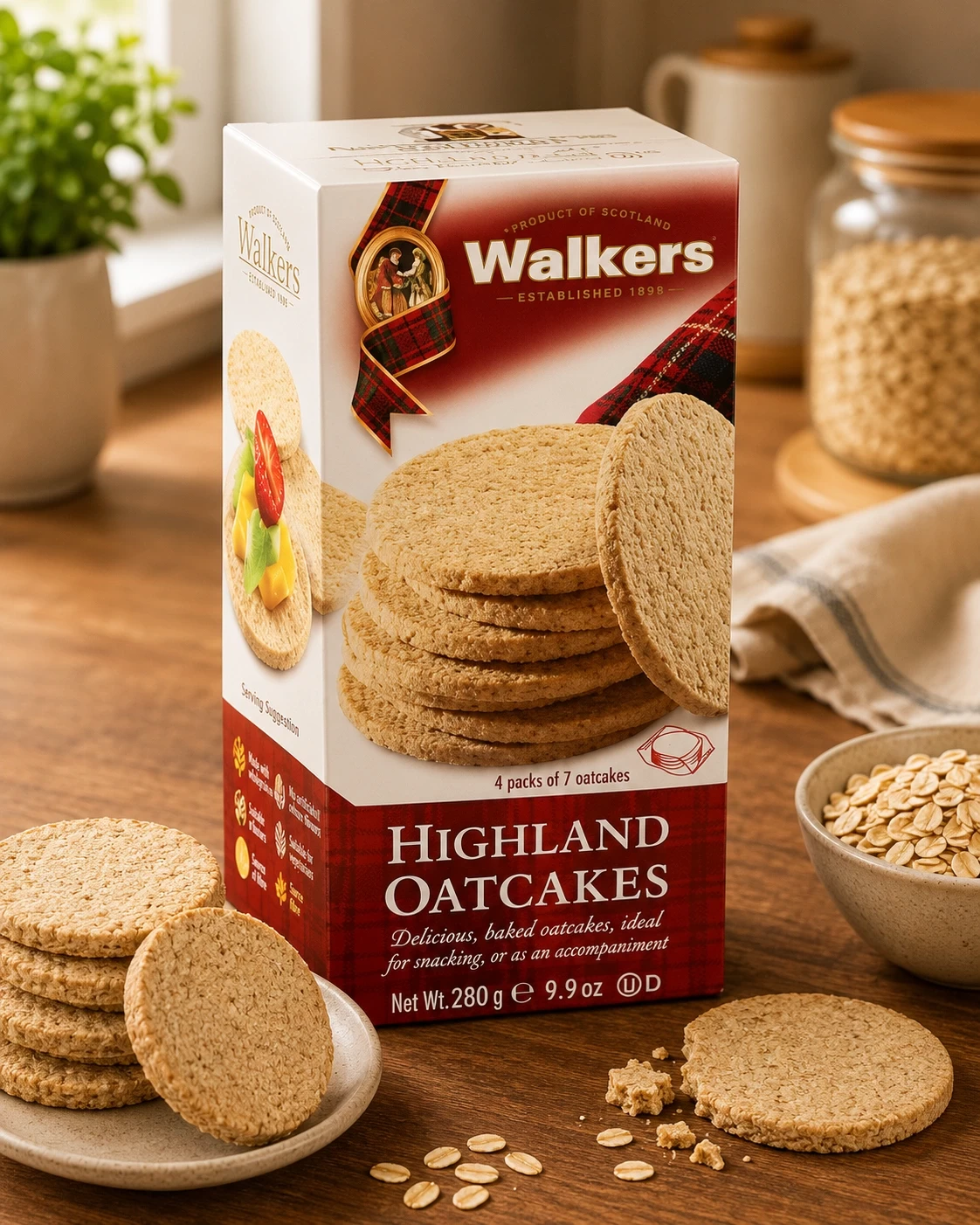 Walker's Highland Oatcakes 280g – Authentic Scottish Oat Biscuits in Lagos Nigeria
