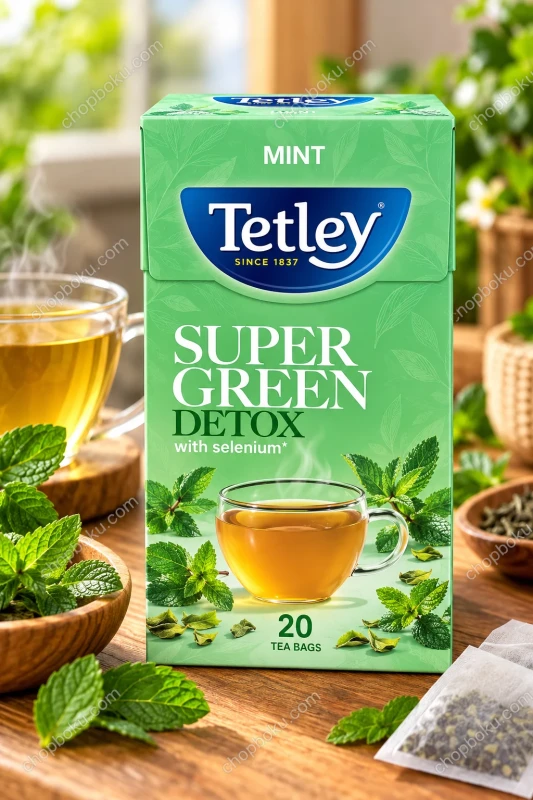 Tetley Super Green Detox Mint Tea Bags 20 Pack 40g