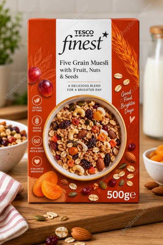 Tesco Finest Fruit Nut & Seed Muesli 500g