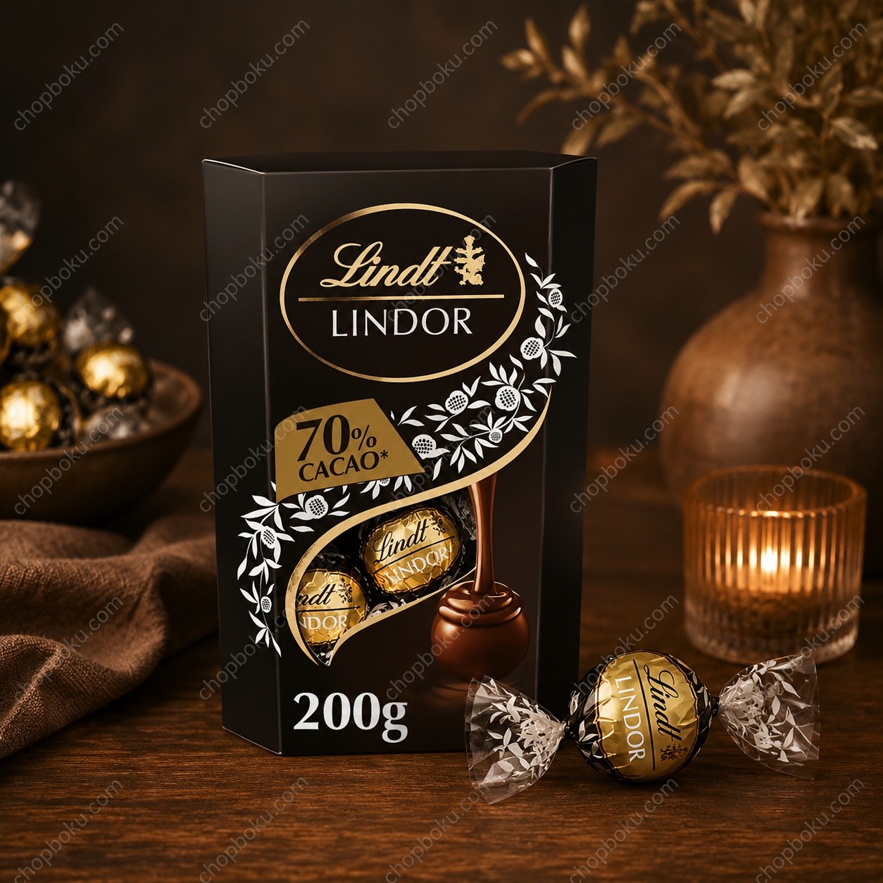 Lindt Lindor Extra Dark Chocolate Truffles 70% Cacao 200g