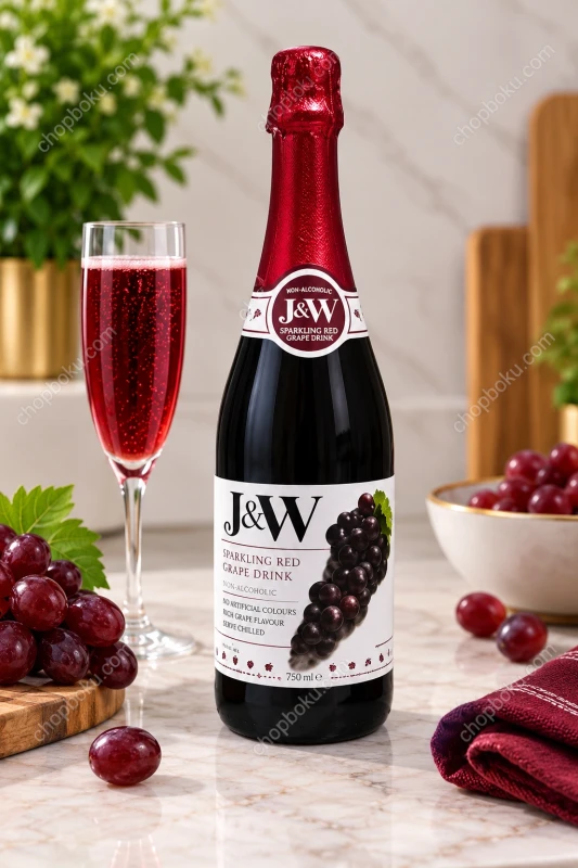 J & W Sparkling Red Grape Juice 75cl