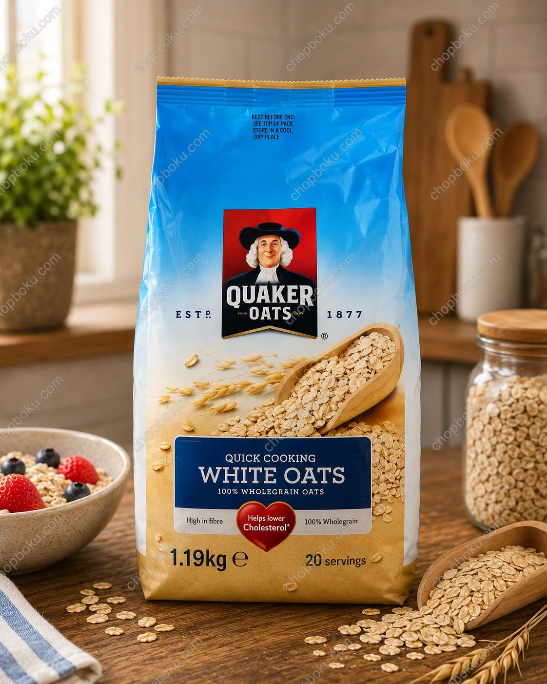 Quaker White Oats Sachet 1.19kg