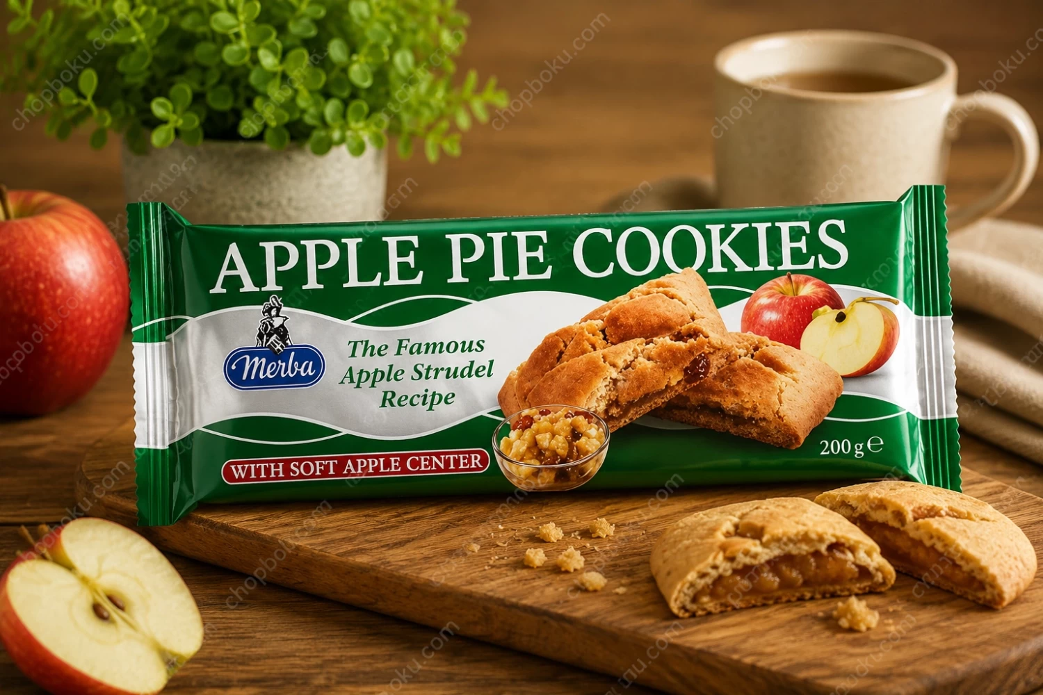Merba Apple Pie Cookies 200g – Premium Dutch Apple Cinnamon Cookies in Lagos Nigeria