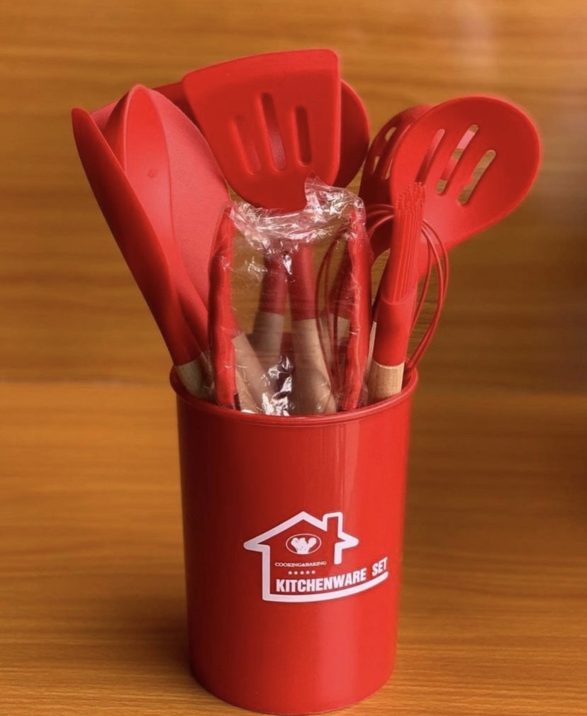 12-PCS Silicone Cooking Spoon Set