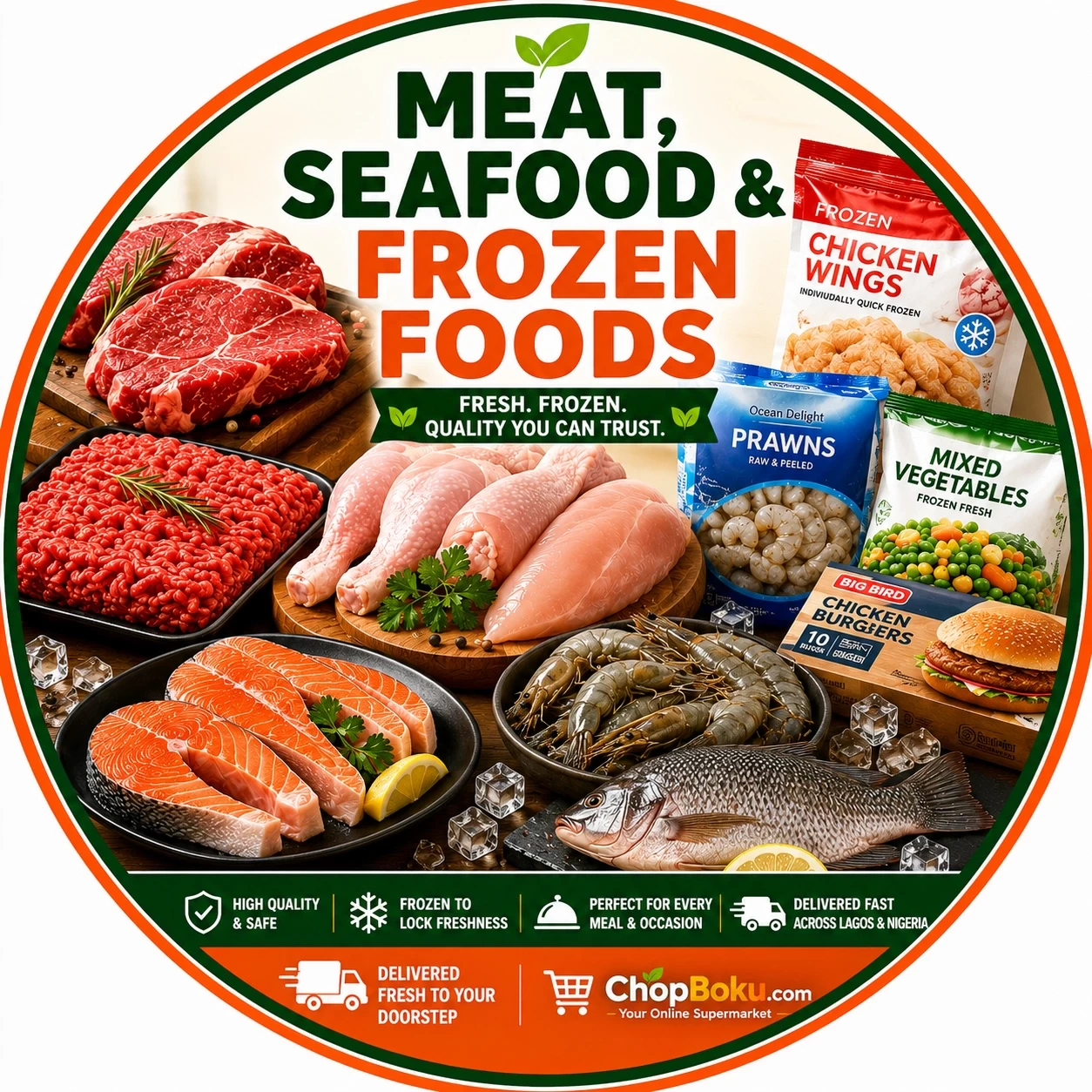 Meat, Seafood & Froren Foods