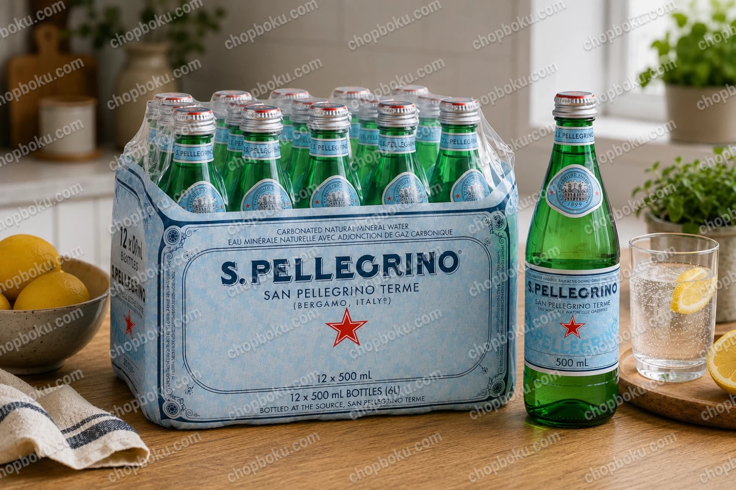 San Pellegrino Sparkling Natural Mineral Water 500ml (Pack of 12) – Premium Italian Sparkling Water in Lagos Nigeria