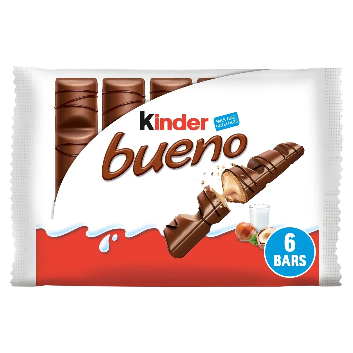 Kinder Bueno Milk & Hazelnut Chocolate Bars Multipack 3 × 43g