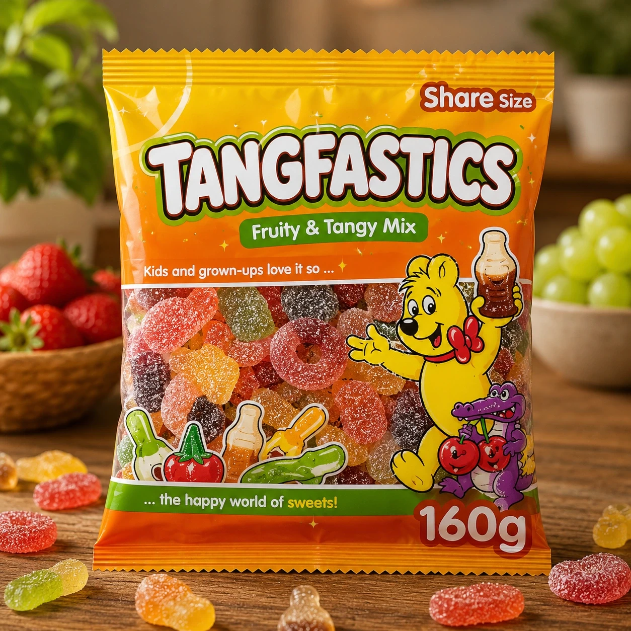 Haribo Tangfastics 160g – Sour & Fizzy Gummy Sweets in Lagos Nigeria