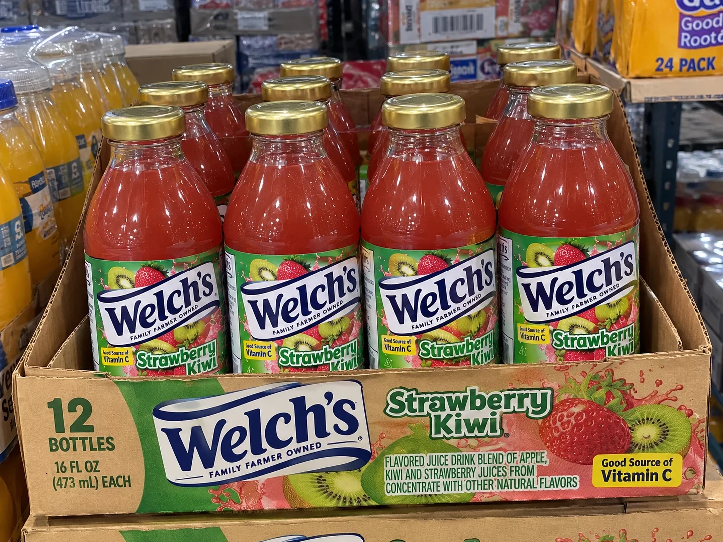 Welch's Strawberry Kiwi Juice Drink 473ml x 12