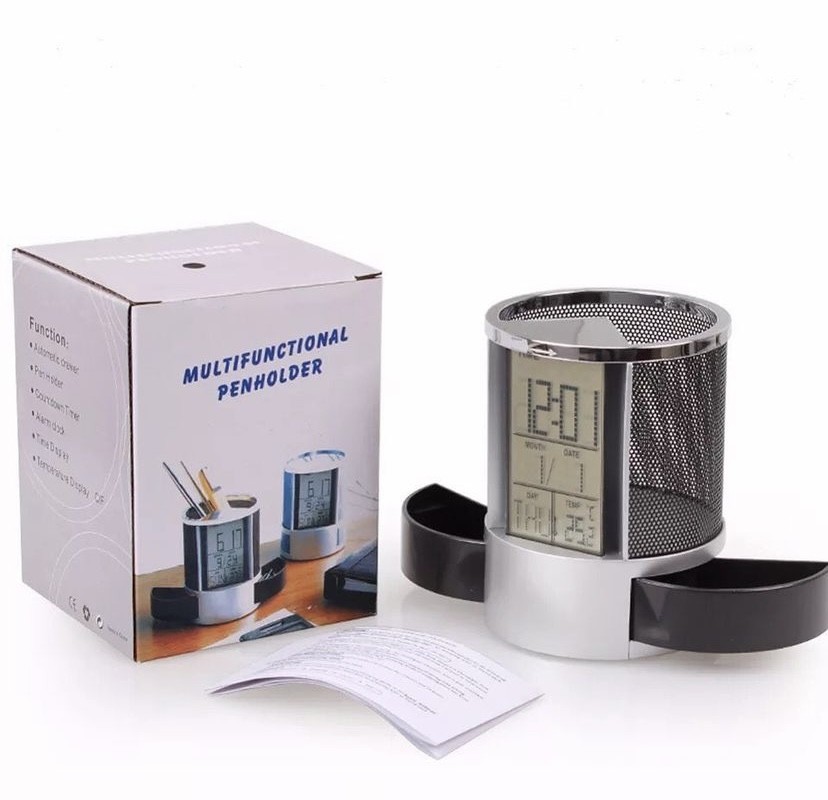 Multifunctional pen holder