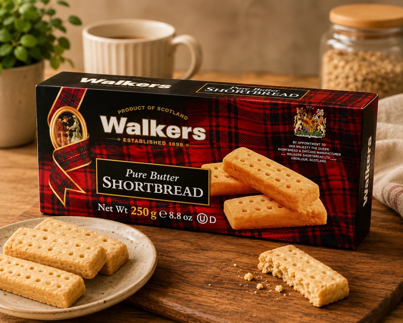 Walker's Pure Butter Shortbread 250g – Authentic Scottish All-Butter Biscuits in Lagos Nigeria