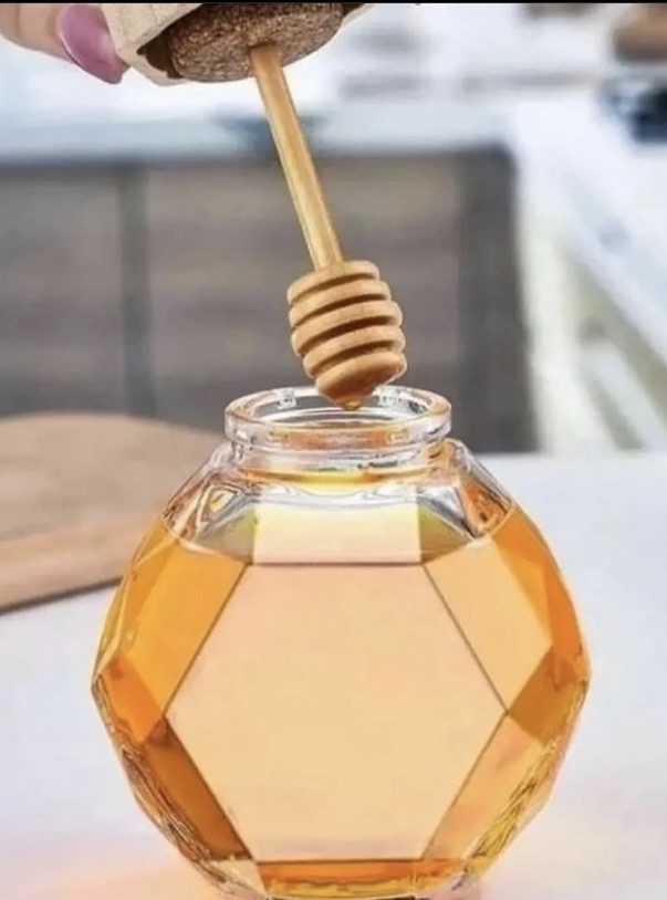 Nordic honey dispenser jar