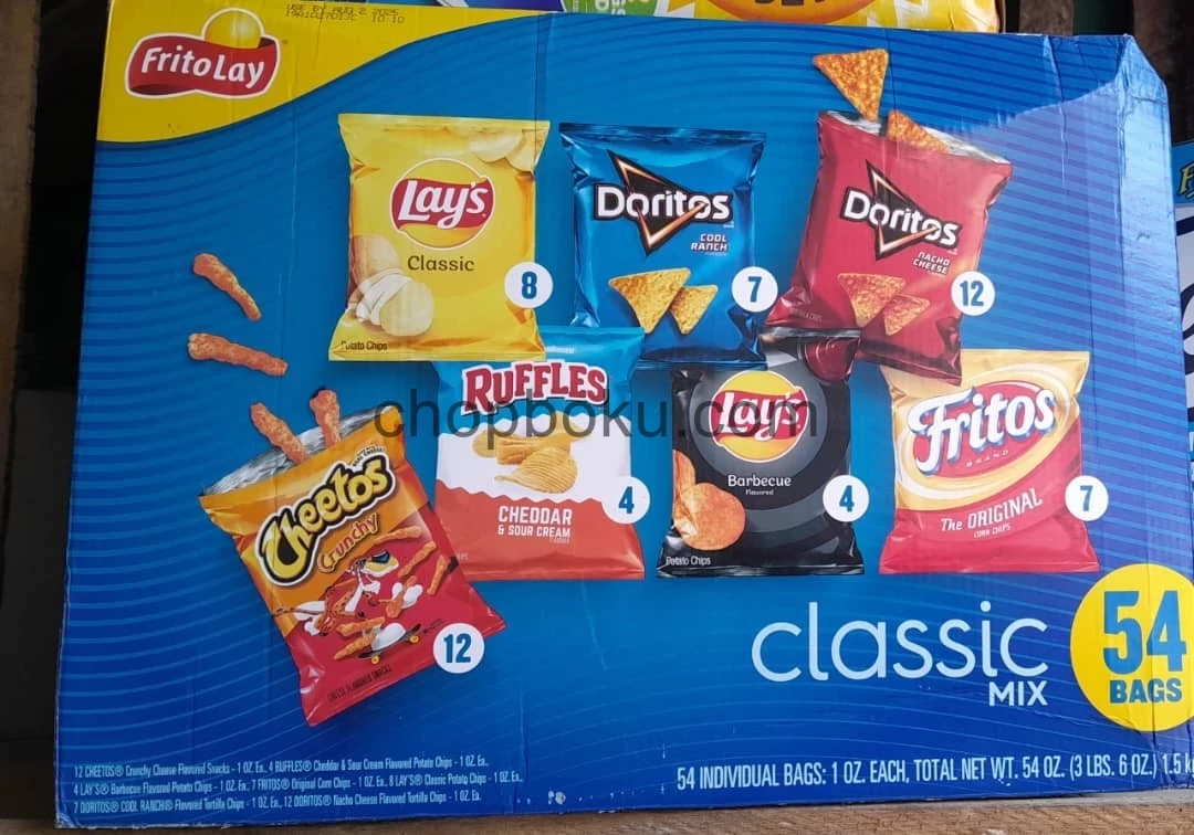 Frito-Lay Classic Chips Variety Pack – Doritos, Cheetos, Ruffles & BBQ Snacks Bulk Snack Assortment