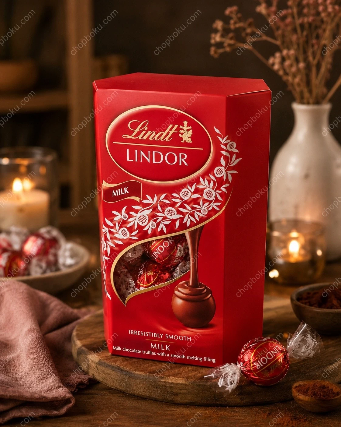 Lindt Lindor Milk Chocolate Truffles Box 200g